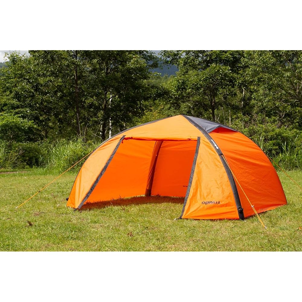 Ogawa Outdoor Camping Disaster Prevention Evacuation Air Frame Tent Mousse for 2 People 7705 Orange