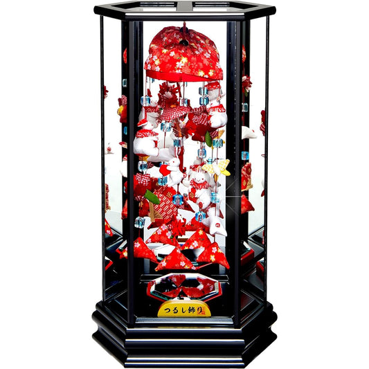 [Hina Dolls] [Hanging Dolls] Red Rabbit Hexagonal Case [Hanging Dolls] [Hina Dolls]