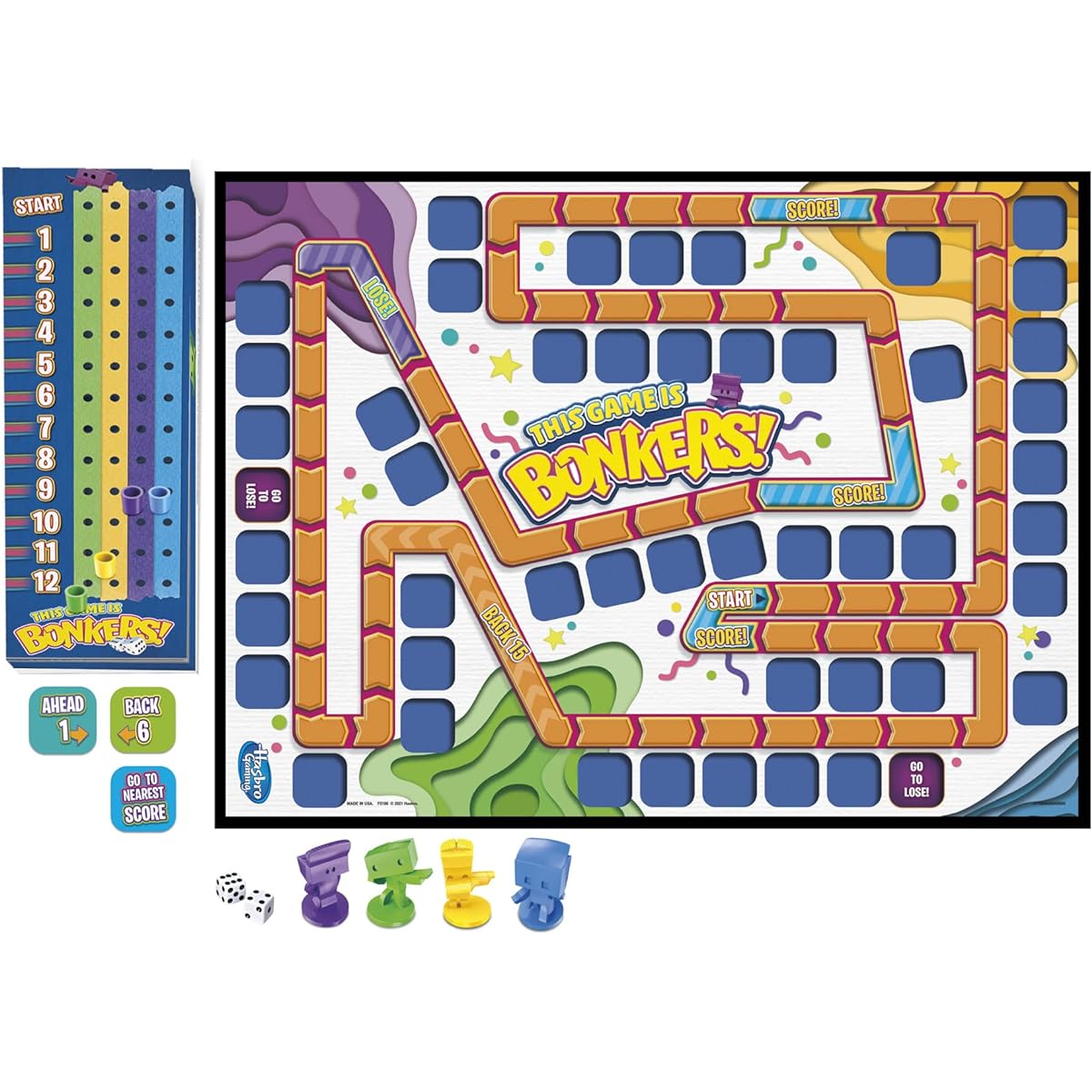 This Game is Bonkers Board Game Classic Family Board Game Wacky and Fun Board Game for Ages 8 and Up