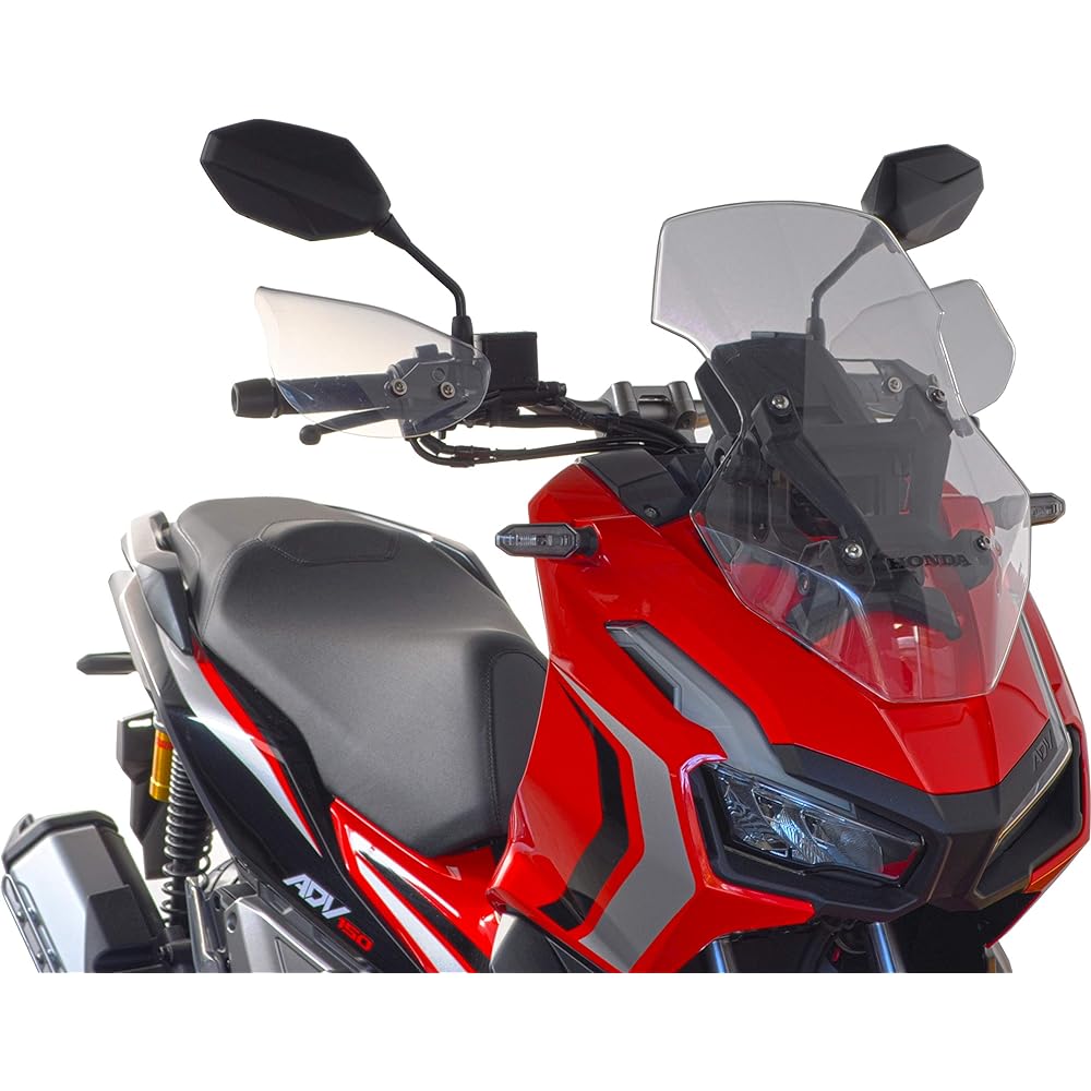 Asahi Windshield (AF ASAHI) Knuckle Visor Shockproof Acrylic Resin/Made in Japan ADV150(2BK-KF38/'20-) Clear M4-ADV