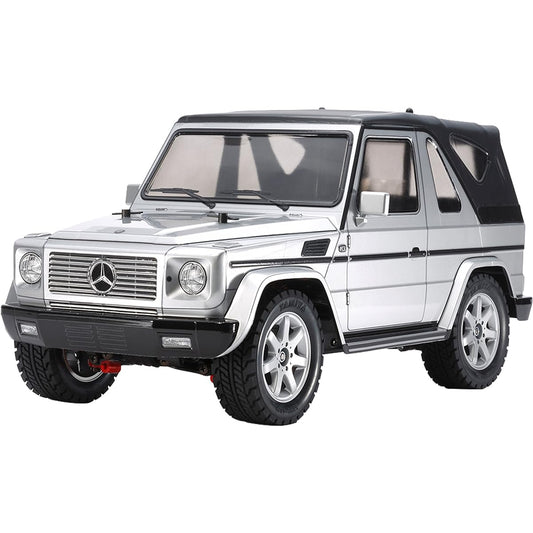 Tamiya 1/10 Electric RC Car Series No.635 Mercedes-Benz G 320 Cabrio Painted Silver Body (MF-01 X chassis) 58635