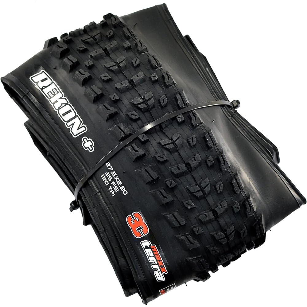 MAXXIS REKON Plus M349 MTB Folding Tire TR EXO 3C MaxxTerra 27.5x2.80 Inches Tire, Black, 2 Tire, MX2003