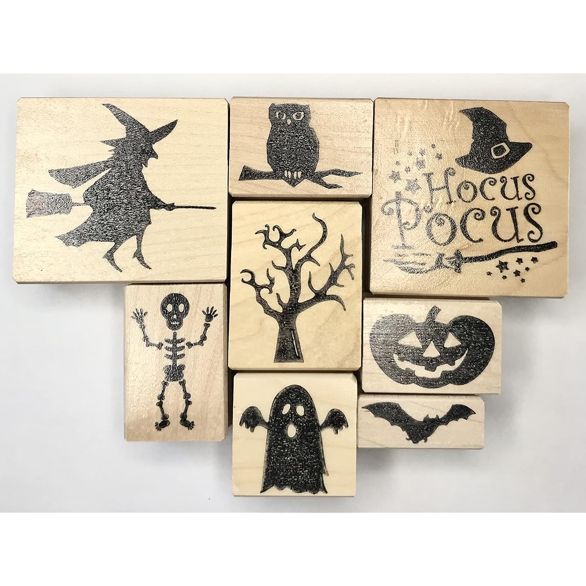 Halloween themed rubber stamp set.