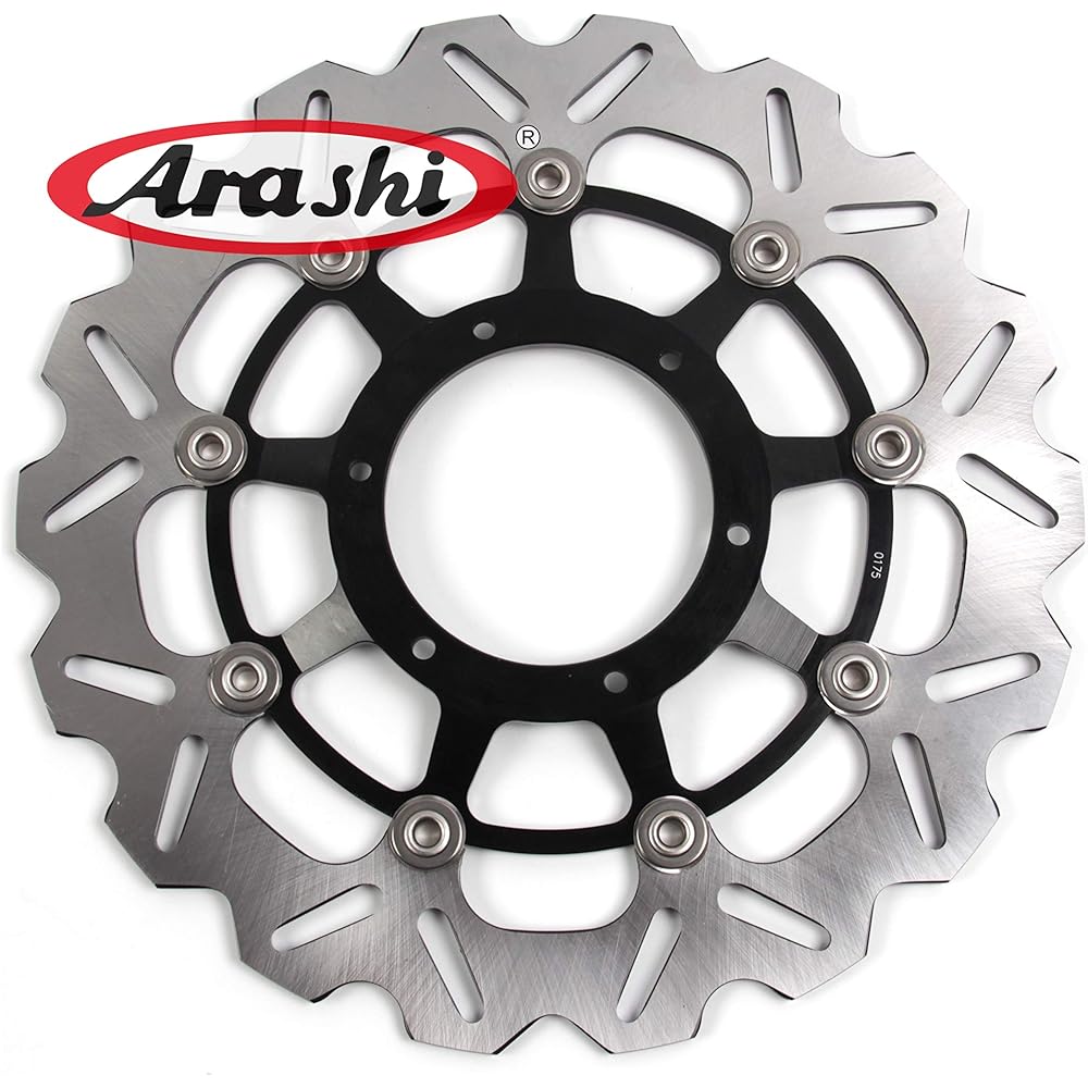 Arashi Front and Rear Brake Disc Rotor for Honda CBR600RR PC37 PC40 2003-2020 Motorcycle Replacement Accessories 2004 2005 2006 2007 2008 2009 Black CBR1000RR 04-05