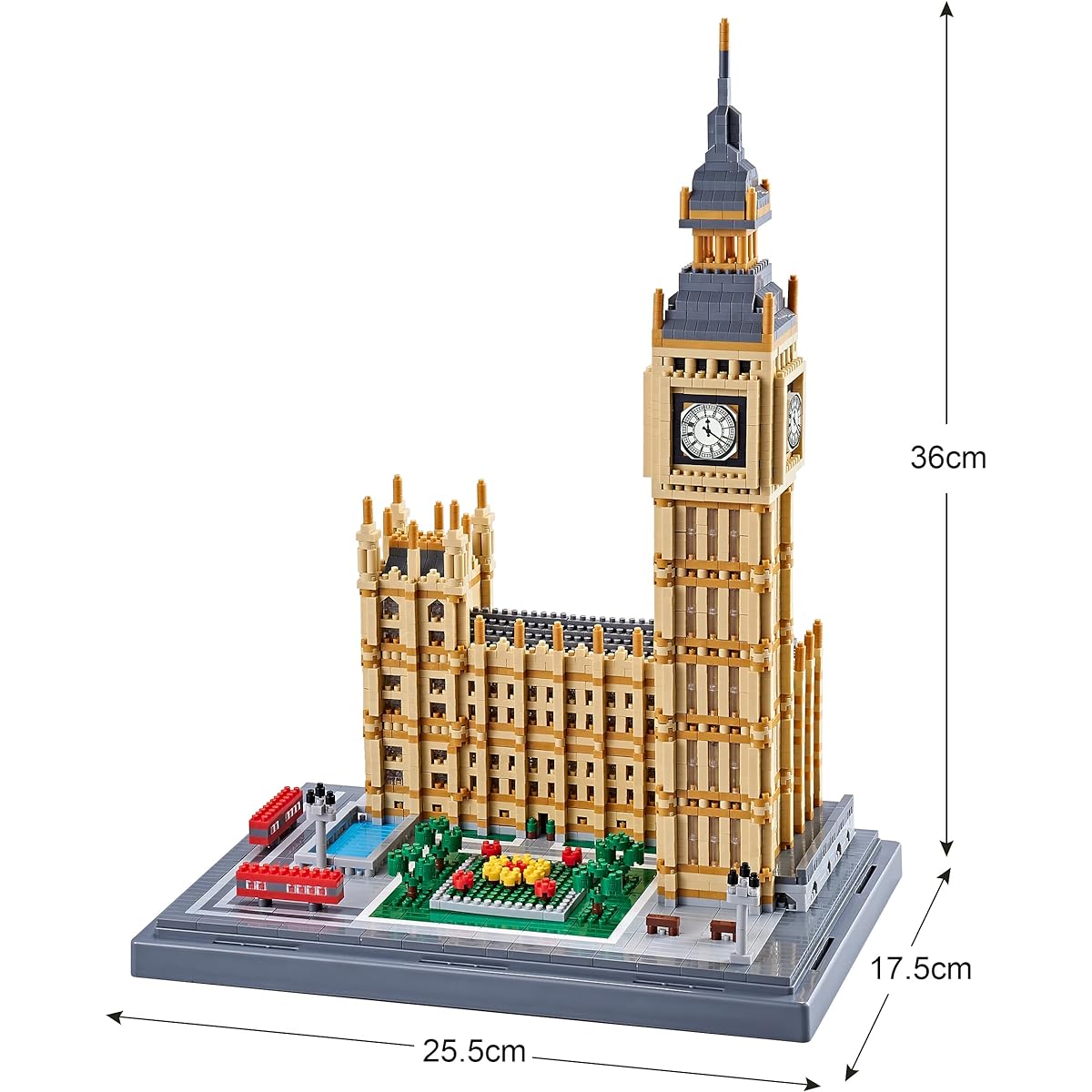 COZYMASS Architecture Big Ben Microblock Set Building Model Kit Perfect for Adults and Kids