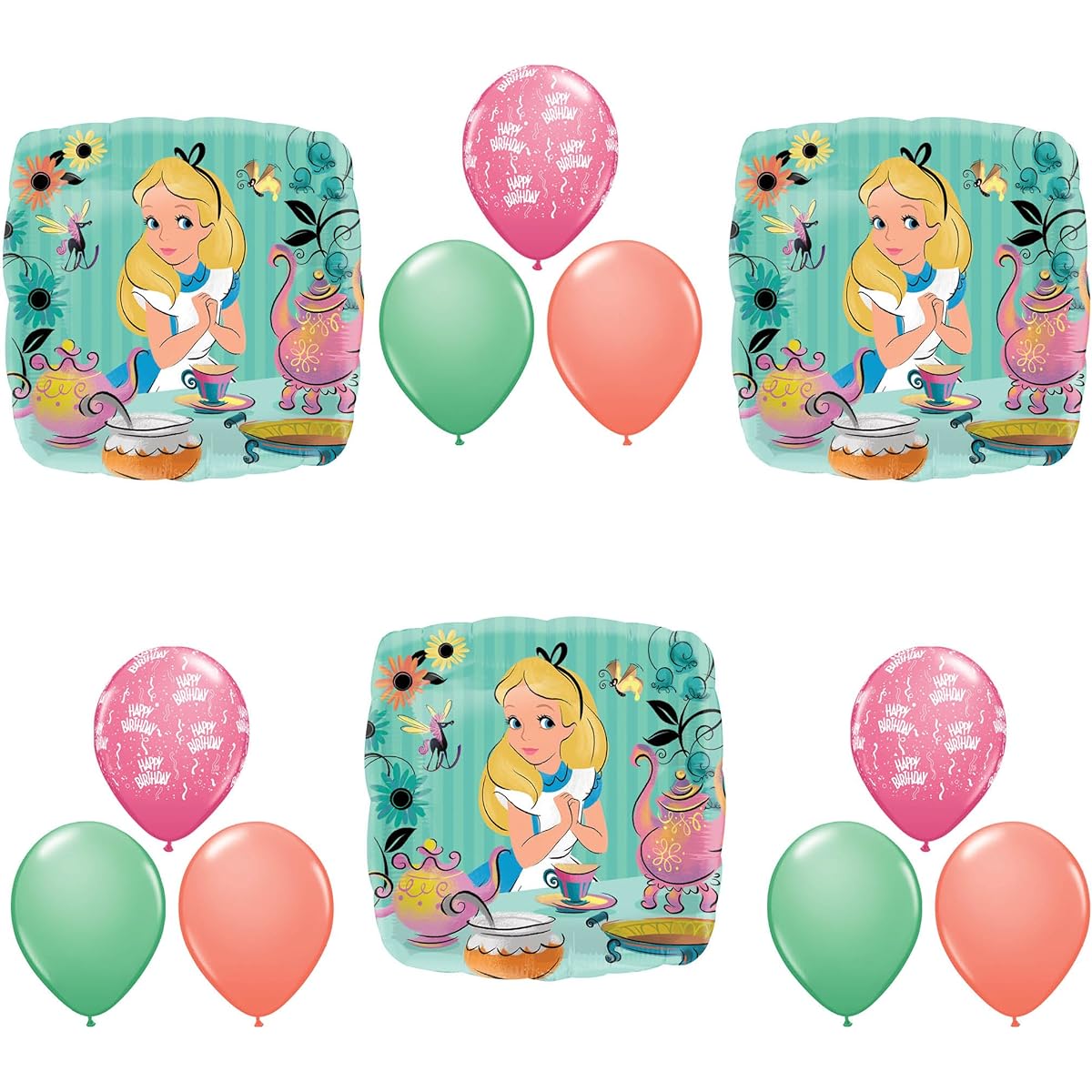 Alice In Wonderland Tea Birthday Party Balloons Decoration Supplies Madhatter