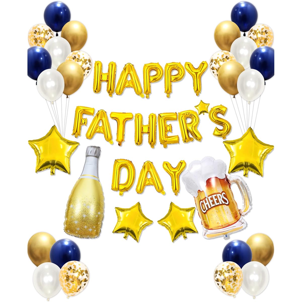 HAPPY FATHER DAY Balloon Set Father's Day Party Decorations