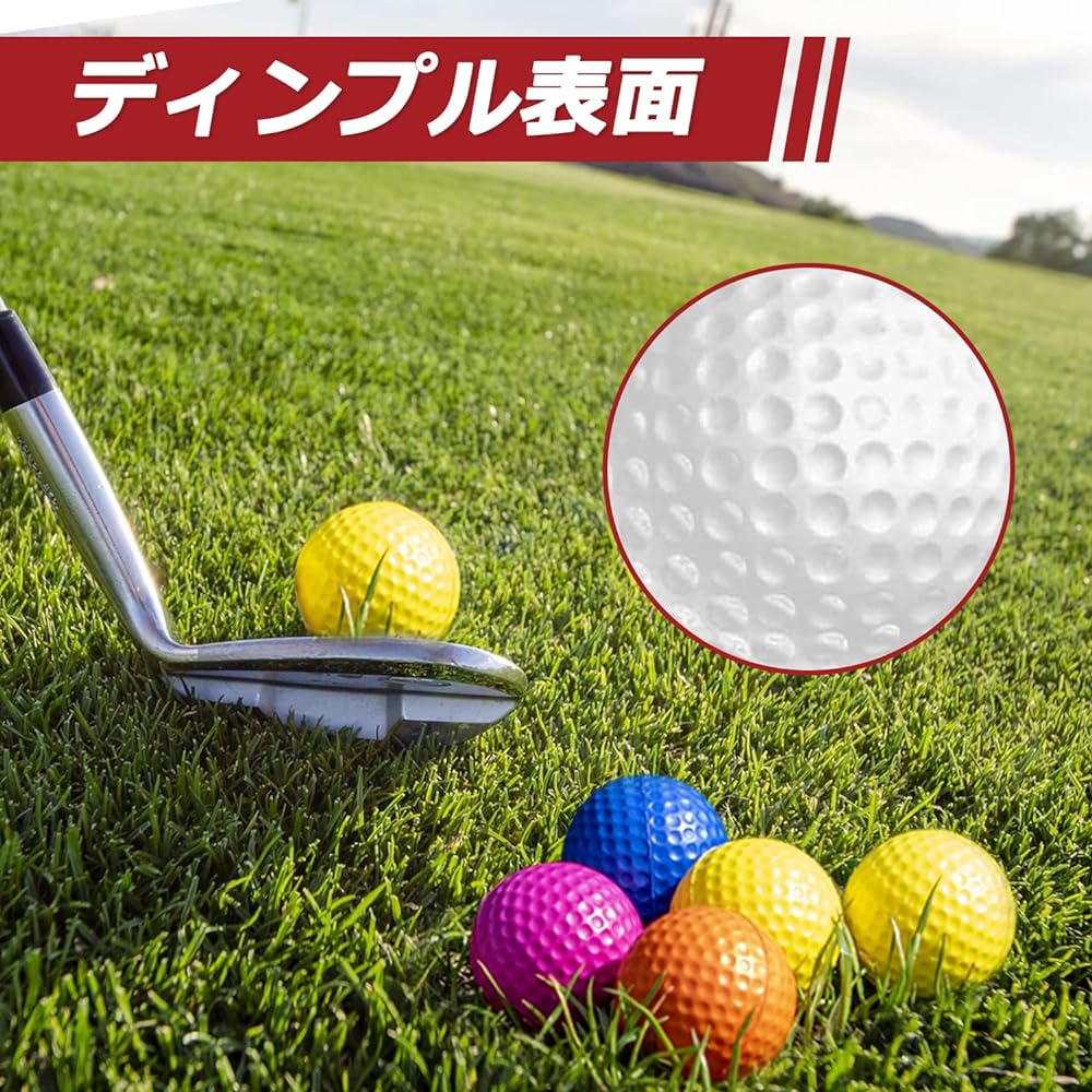 Saplize Golf Practice Balls Foam Sponge Quiet No Noise Soft Material Indoor/Outdoor Practice Approach Safety Pack of 12 or 32