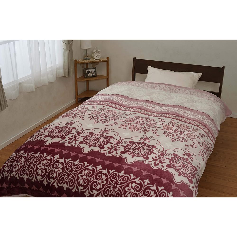 nishikawa [Nishikawa] Duvet Cover Pink Queen Long 210 x 210 cm Washable Warm Duvet Cover Can also be used as a blanket Does not slip easily FN-OH-QL