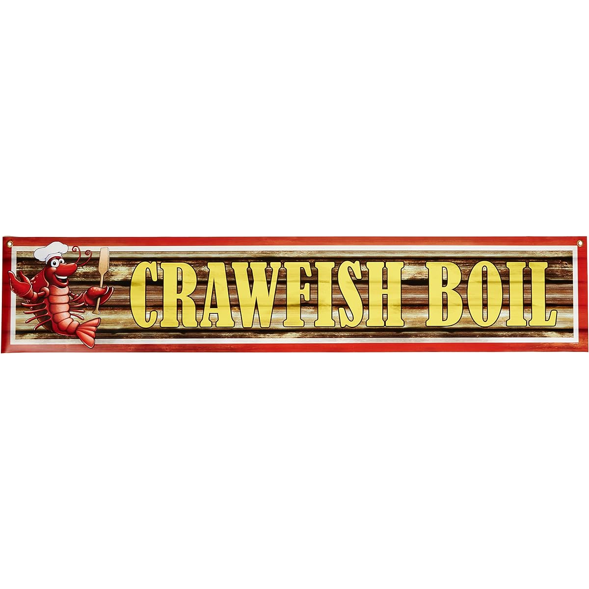 Beistle 54837 Crawfish Boil, Banner 12-inch by 5-feet