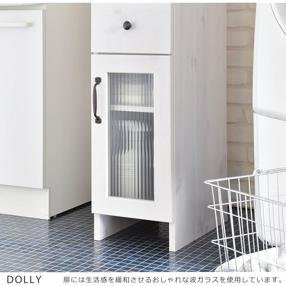 Sato Sangyo DOLLY Gap Storage Width 25cm White Slim Movable Shelf DO170-25SS WH