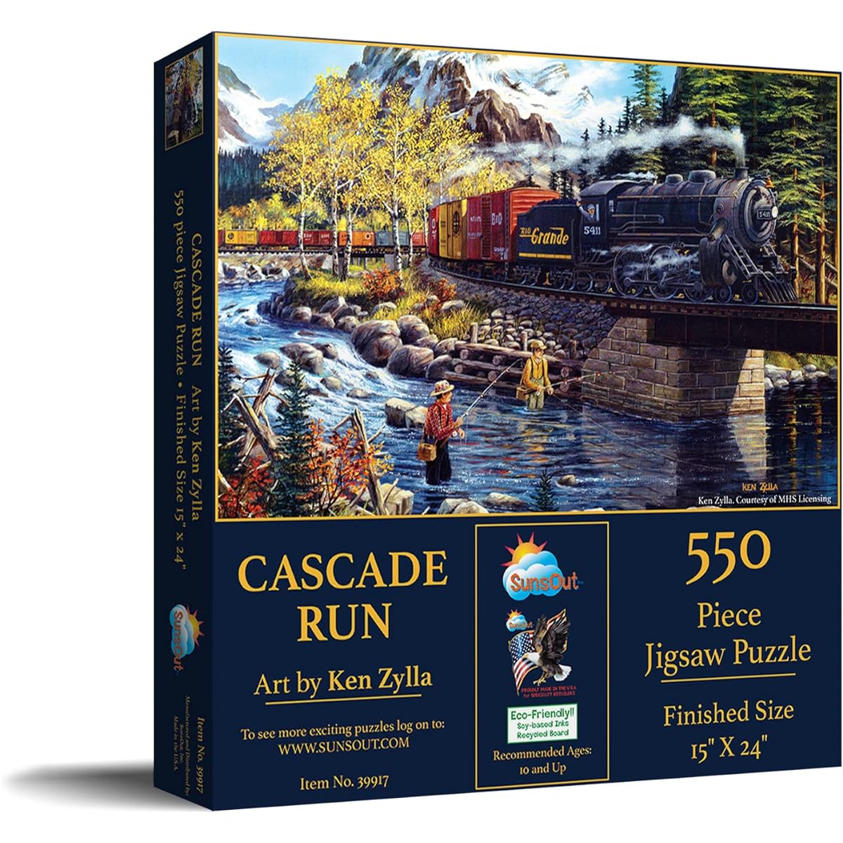 SUNSOUT INC Cascade Run 550 Piece Jigsaw Puzzle