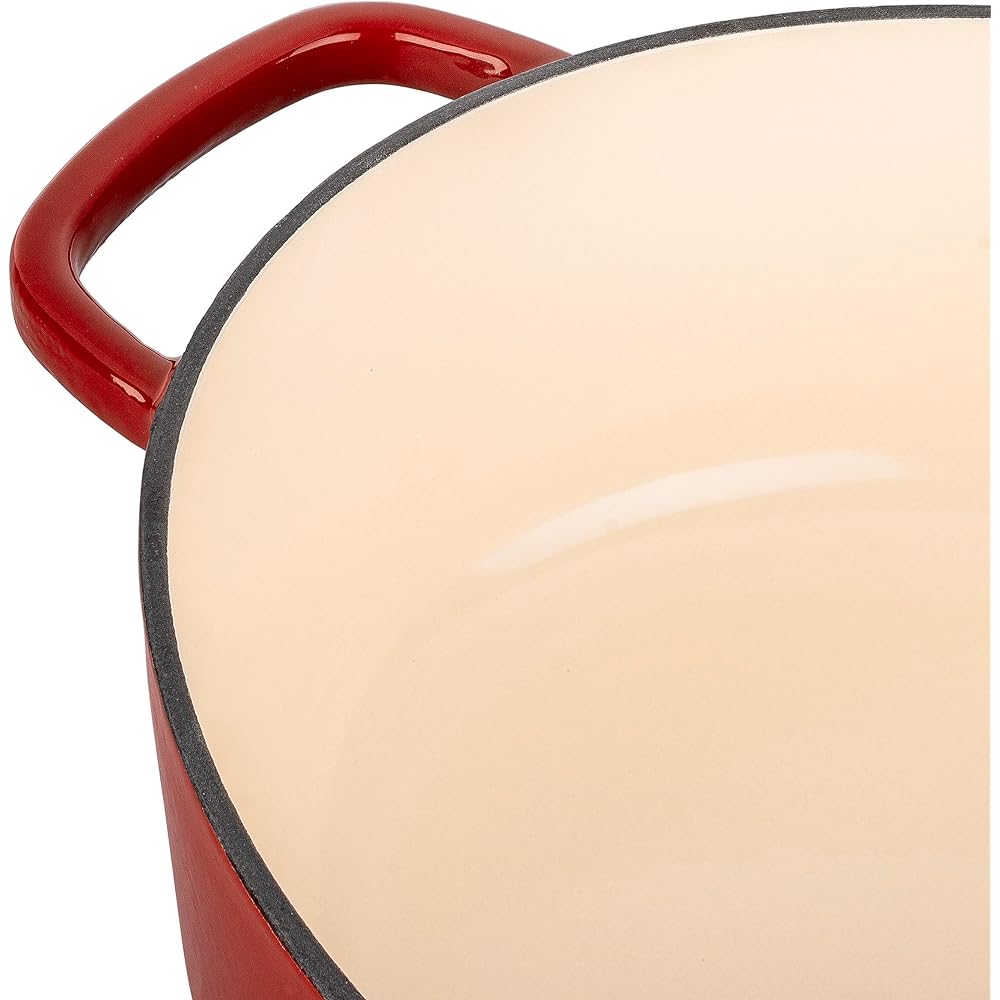 Ballarini "Bellamonte Oval 23cm Pomodoro Red" Two-handed pot Cast metal enamel pot IH compatible [Japanese official product] Z1023-631