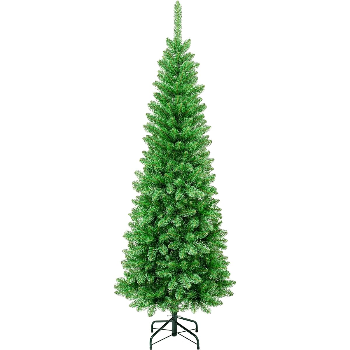 National Tree Company First Traditions Rowan Pencil Slim Christmas Tree, 6'