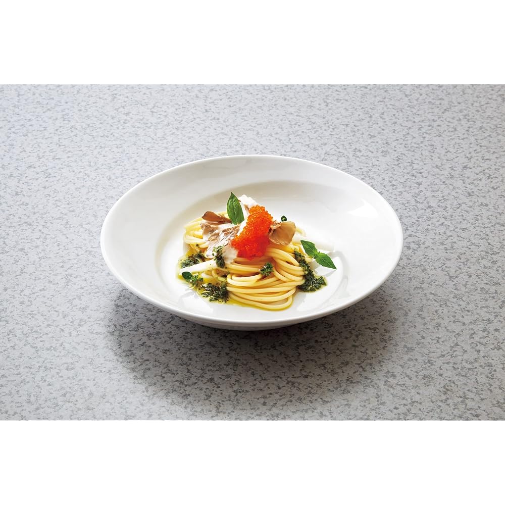 MARUKEI Round Plate/Twisted Round Plate, Diameter 23cm, Tamekuro, Made in Japan, Break-resistant, Dishwasher Safe, Stackable "Crysta" E227 TBC 5 Piece Set [Commercial Set]