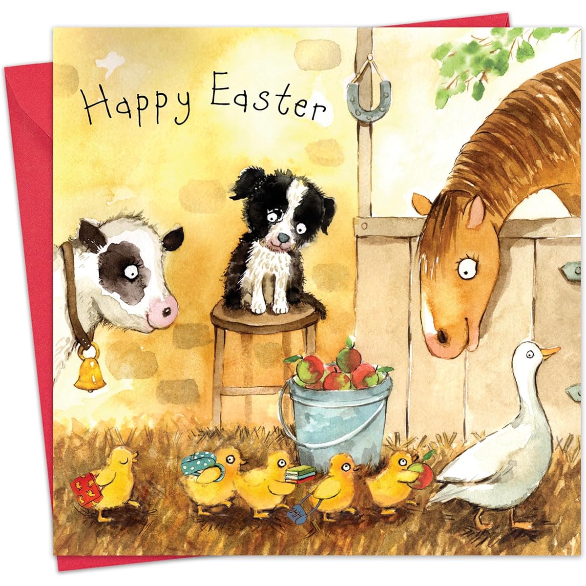 Twizler Easter Cards - Cute Ducklings - Happy Easter Cards for Mom Dad Nan Granddad - Easter Greetings for Son/Daughter/Granddaughter/Grandson/Friend