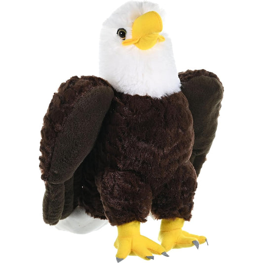Wild Republic CK-Mini Bald Eagle 8" Stuffed Animal 12" 10919