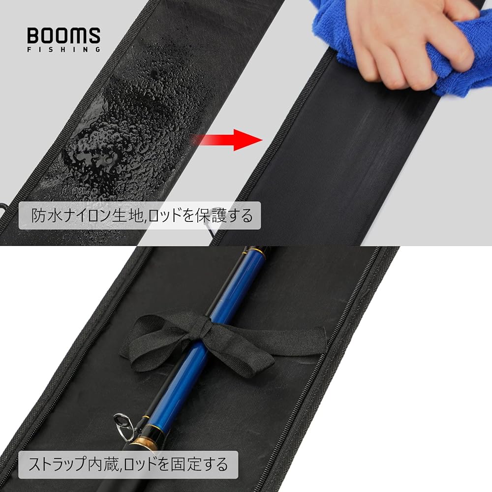 [Booms Fishing] PB3 Rod Case Portable Rod Case 135cm/155cm/165cm/185cm/195cm/215cm