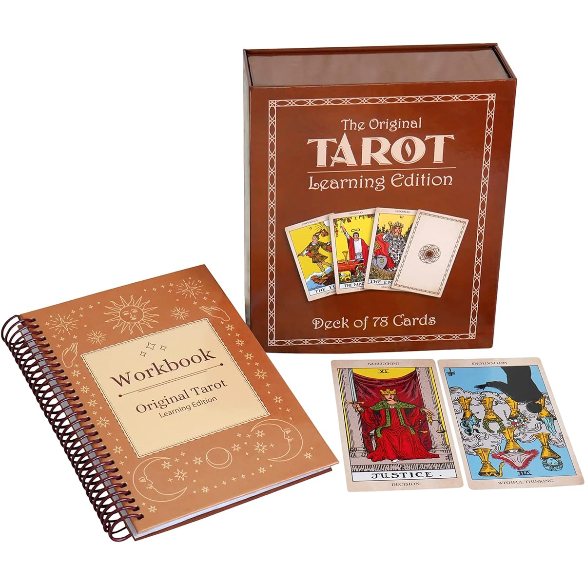 Da Brigh Original Tarot Learning Edition Tarot Cards Meanings Keywords/Guidebook Beginners Workbook Inspired by the Rider-Waite Tarot Deck