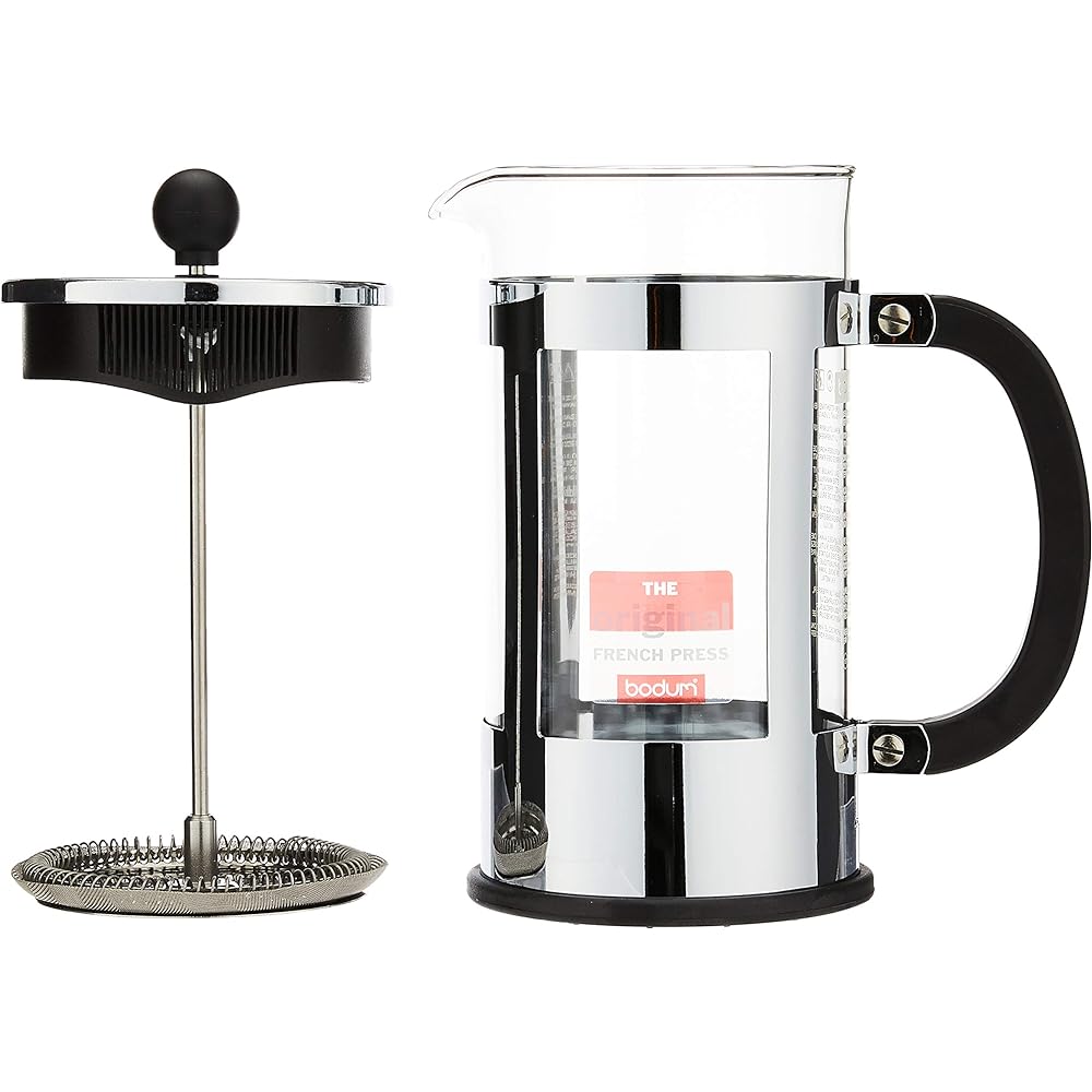 BODUM KENYA French Press Coffee Maker 1L Silver [Genuine Product] 11751-16