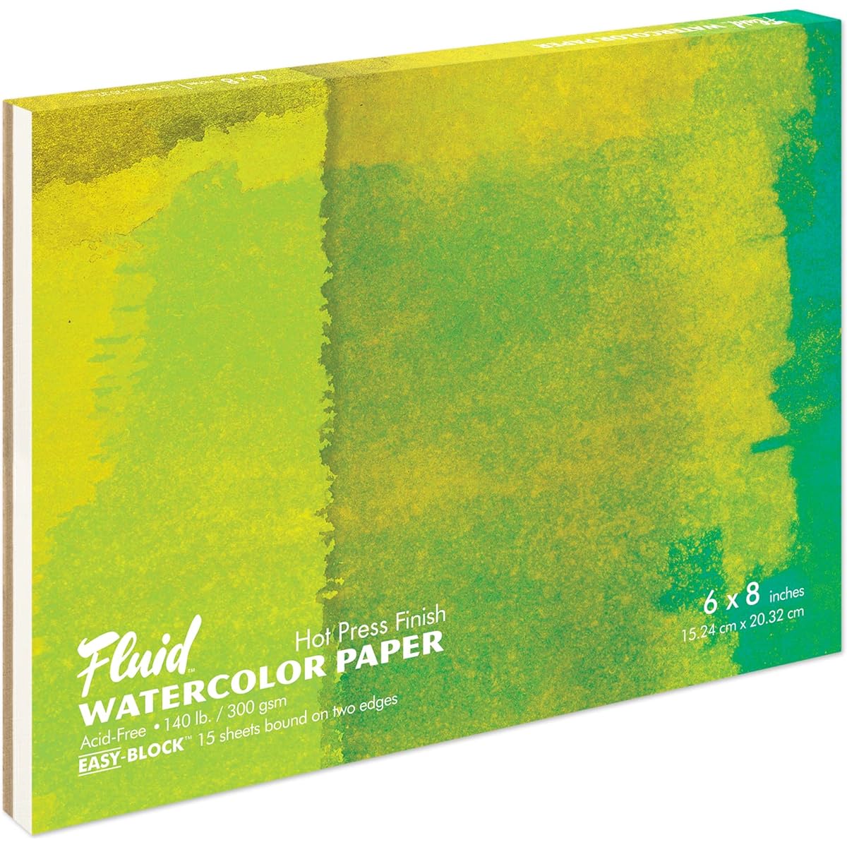 Fluid Watercolor Hot Press Block 6X8 by Global Art