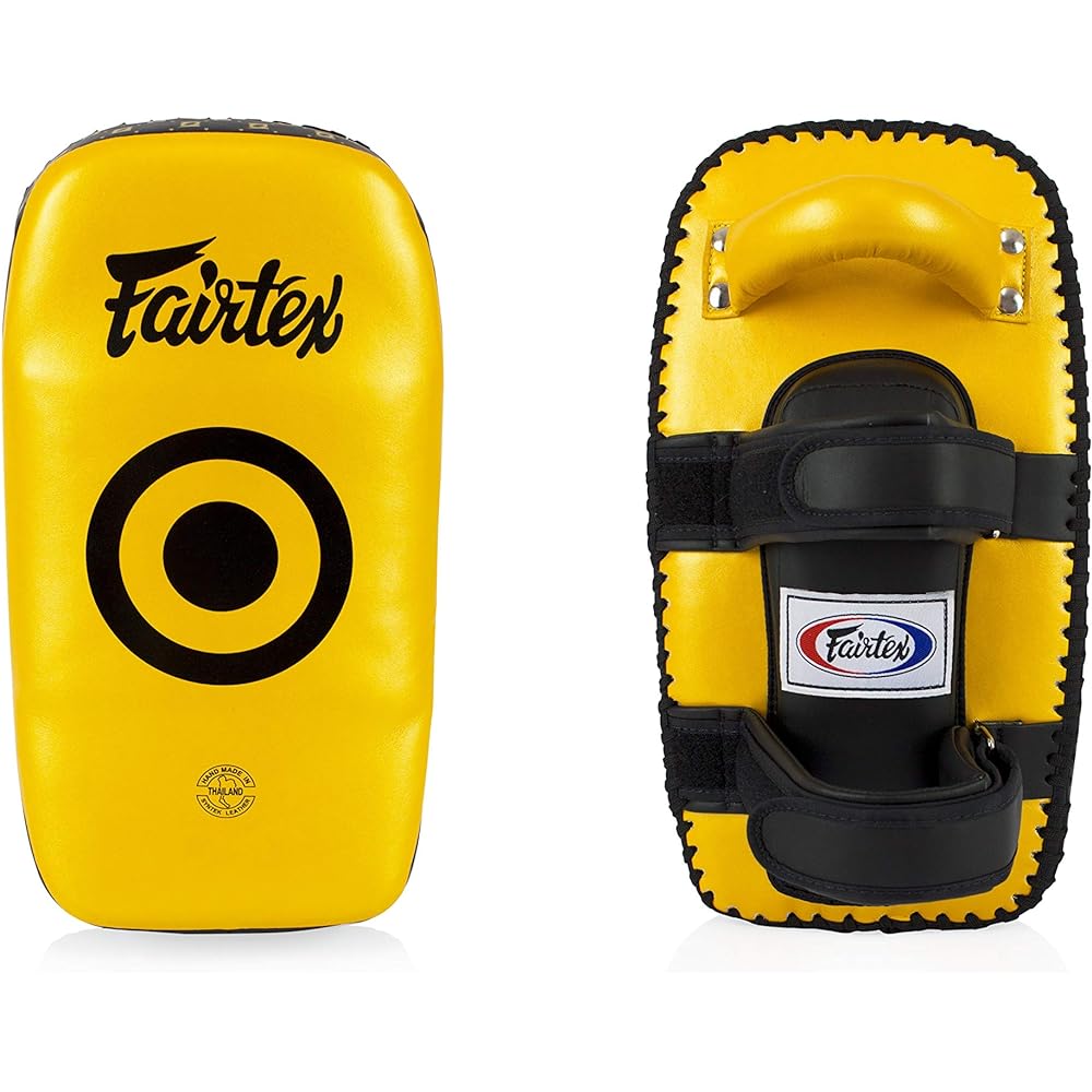 Fairtex KPLC5 Muay Thai Kickboxing Lightweight Thai Pad - Black, Black/Gold