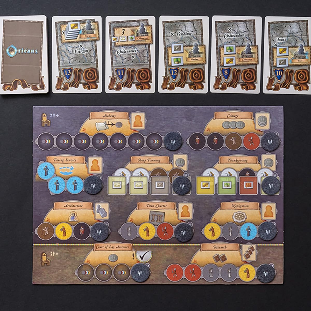 Capstone Games Orleans Trade & Intrigue Expansion Strategy Board Game for 2-5 Players, 90 Minute Play Time, Ages 12+