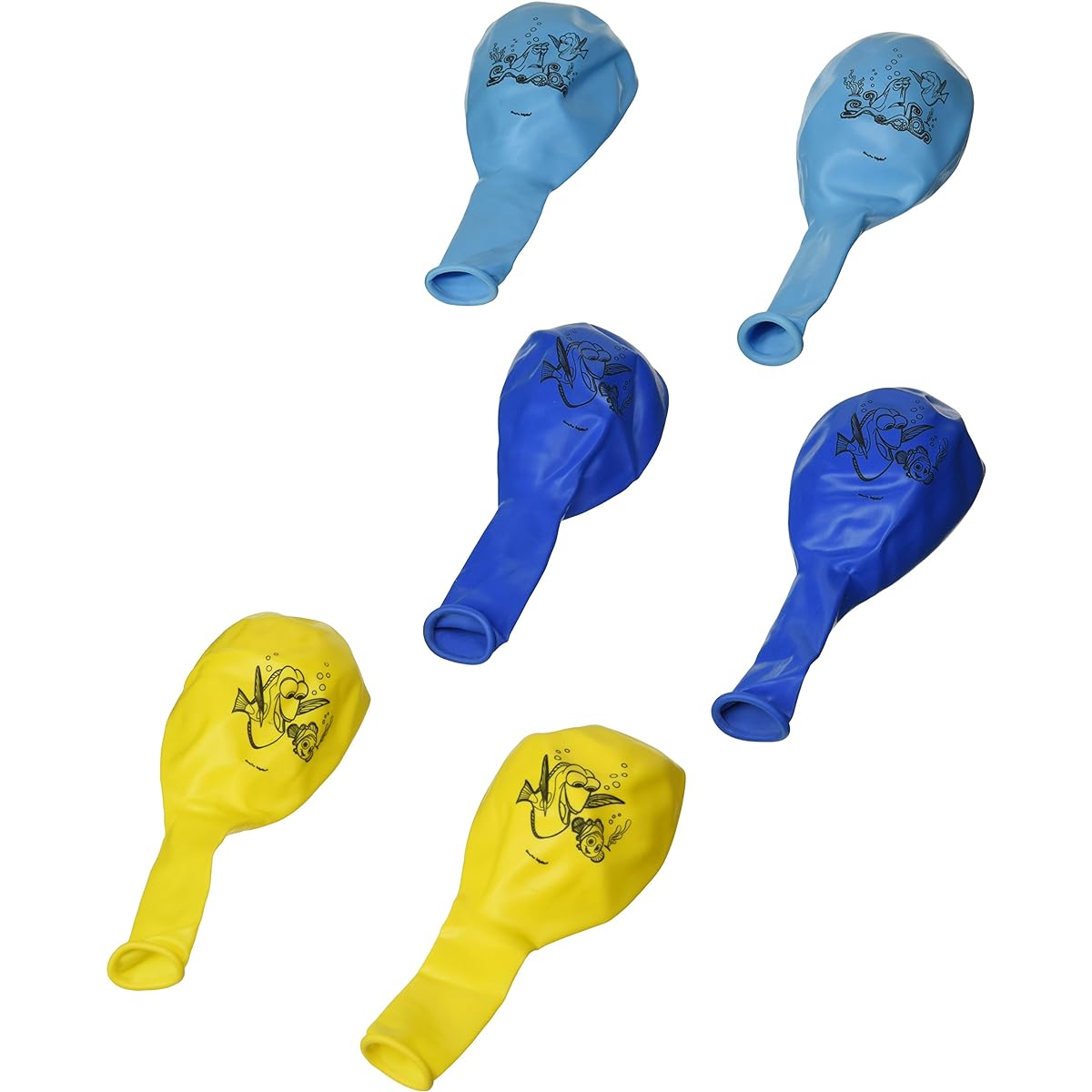 Finding Dory Nemo Birthday Party Latex Happy Birthday Balloons x 6