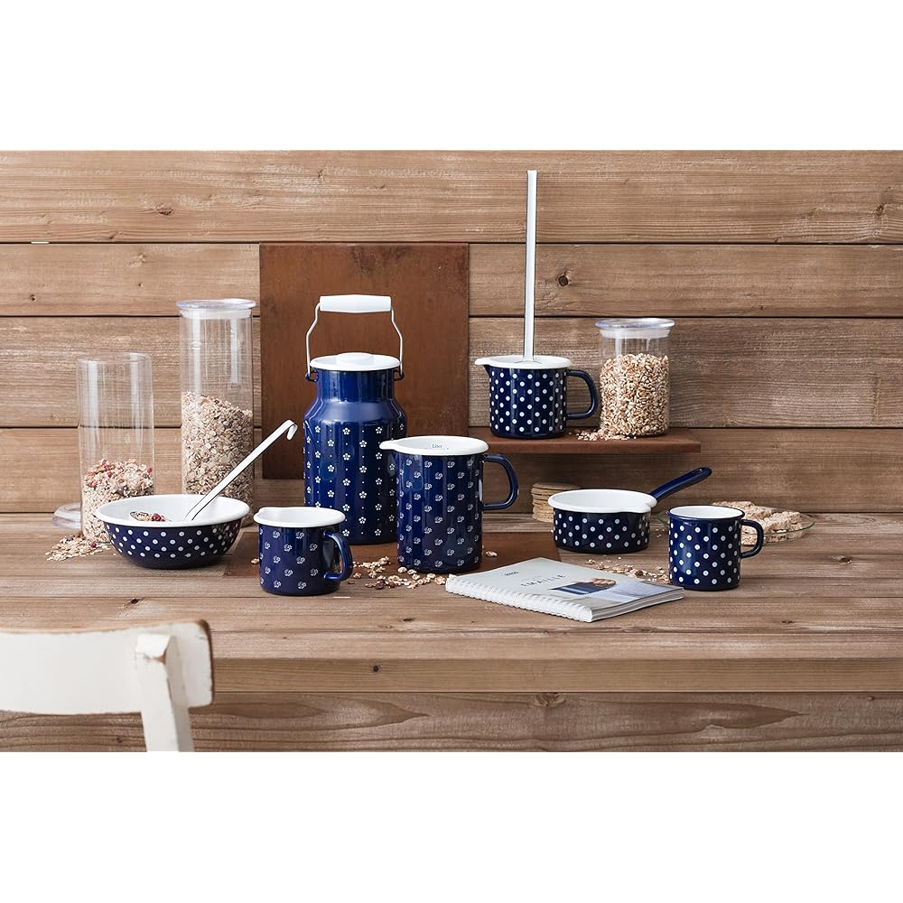 RIESS Tool Set Blue Flower 1kg Milchkanne m.Deckel 2L 0311-073