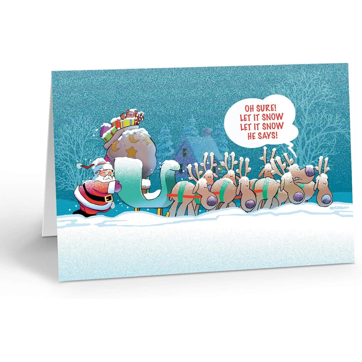 Funny Christmas Card Box Set - Let It Snow, Let It Snow!18 Humorous Christmas Cards