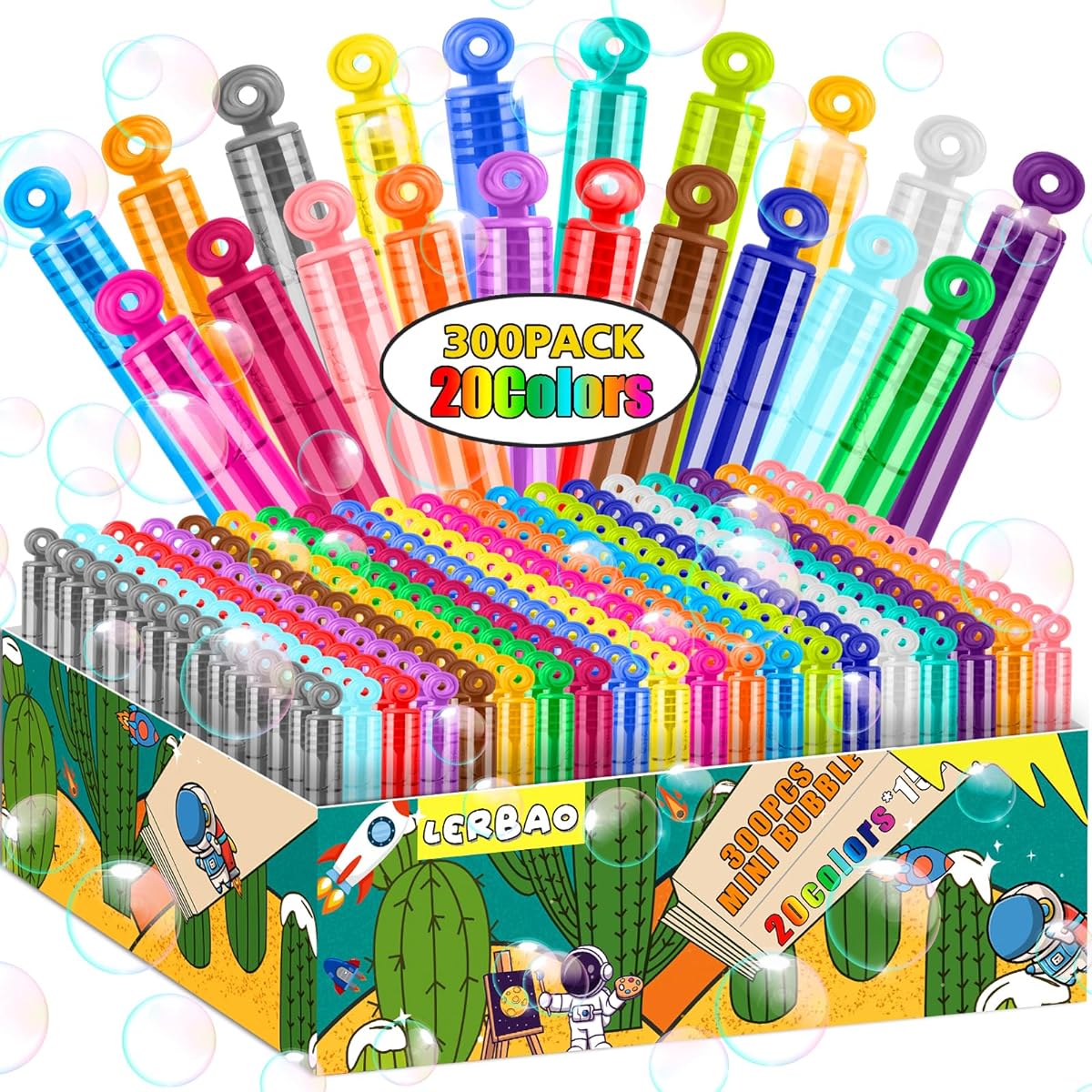 20 colors mini bubble wand (fashion)