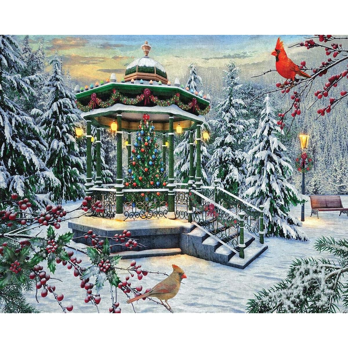 Springbok 1000 Piece Jigsaw Puzzle Holiday Gazebo 1000 Multi