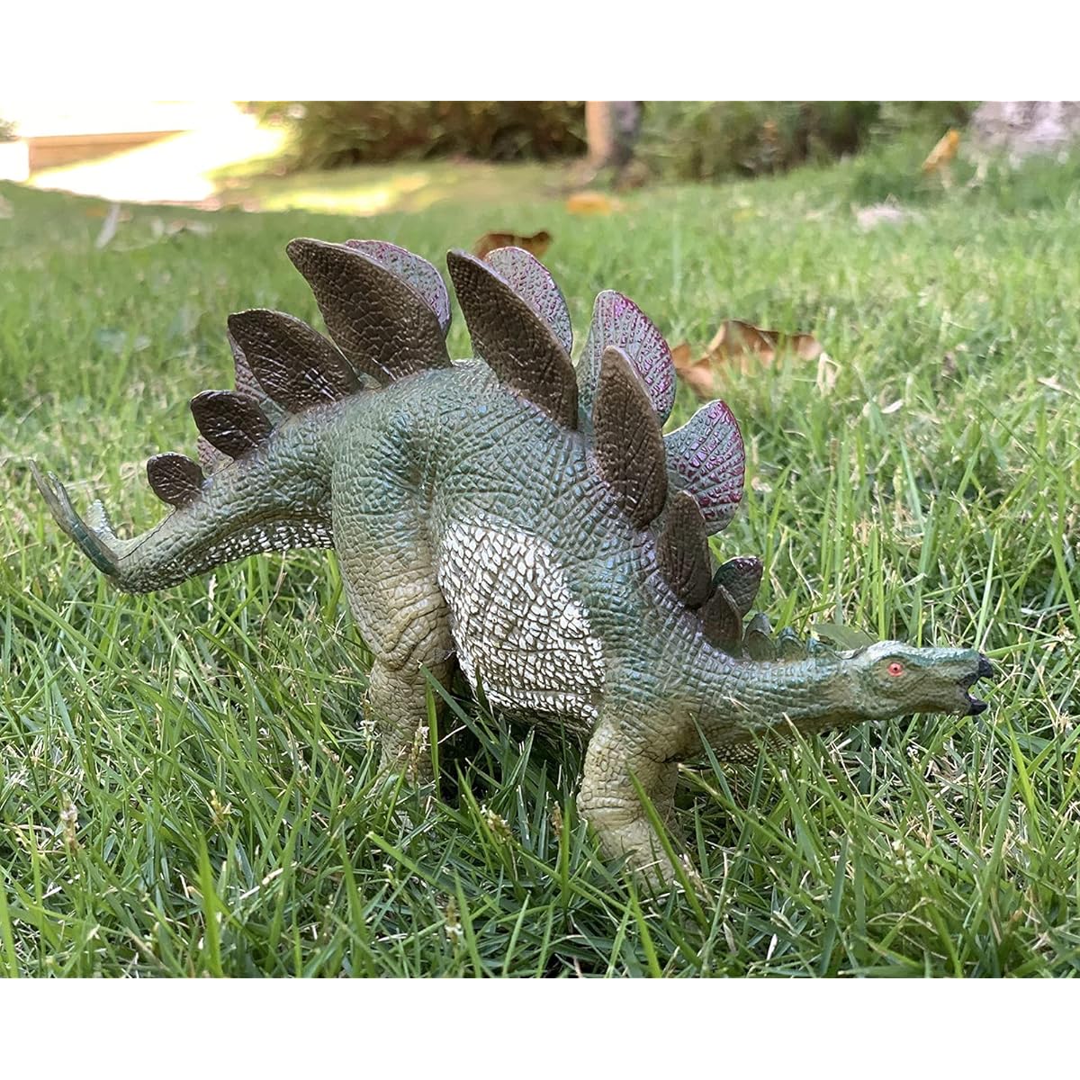 Gemini&Genius Stegosaurus Dinosaur Figure Dinosaur Action Figure Dinosaur Collection Dinosaur Model Toys for Boys and Girls Ages 4-12 (Green)