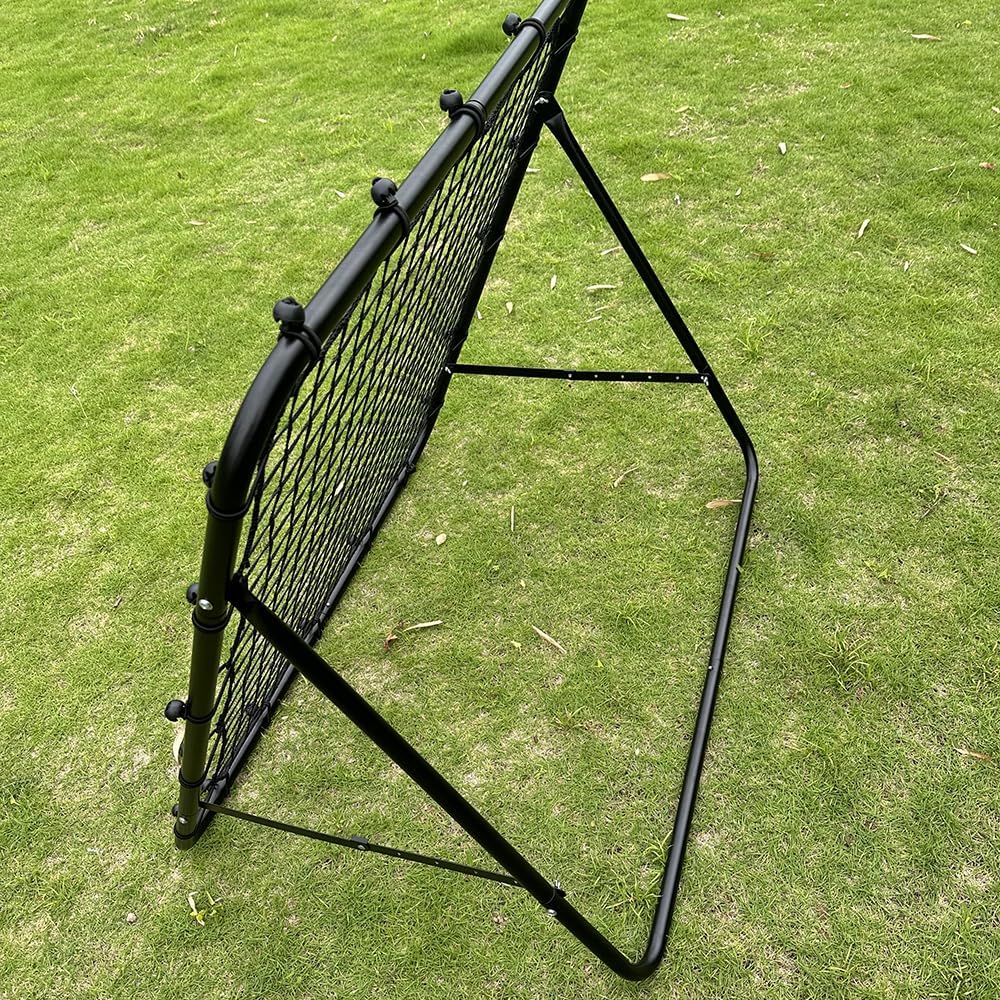 Vonacme Rebound Net, Black Net, For Indoor and Outdoor Use, Soccer, Futsal, Baseball, Practice, Training Net, Return Net, Independent Practice, Easy to Assemble
