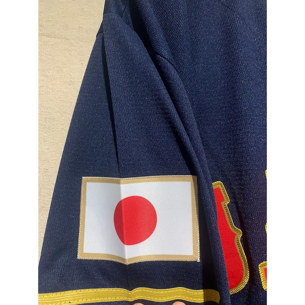 2023 WBC Replica Uniform Uniform Embroidery Samurai Japan Home Baseball Japan National Team Shohei Otani Darvish Breathable Sweat Absorbent (M)