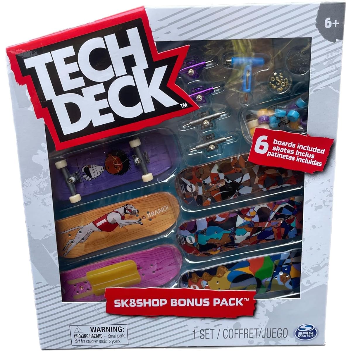 TECH DECK SK8shop Pack Mini Finger Skateboard Multipack 2022 Series (Hops (Sk8shop Pack))