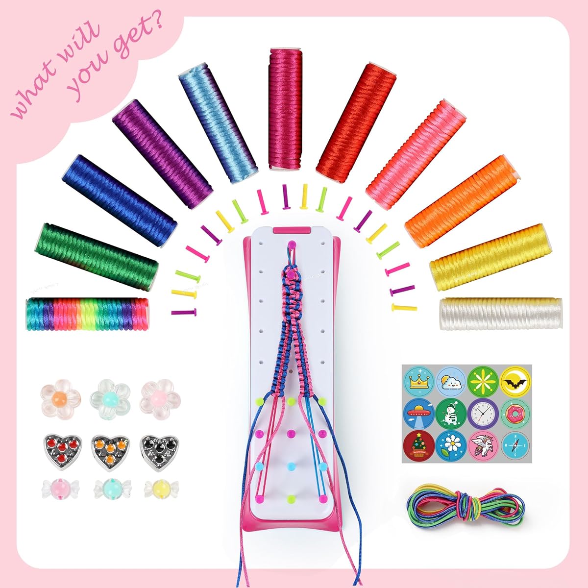 GIAT Friendship Bracelet Making Kit for Girls - Crafts, DIY Arts & Crafts Toys for Girls 8-12 Years Old, 6 Years Old, 7 Years Old, 8 Years Old, 9 Years Old, 10 Years Old, 11 Years Old, 12 Years Old Best gift ideas for kids