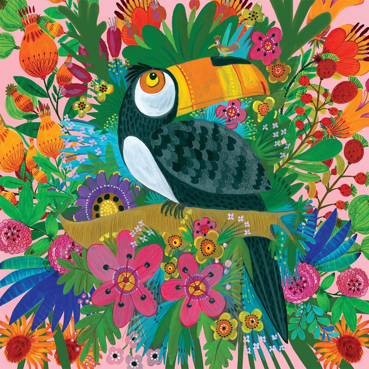 Buffalo Games - Kay Widdowson - Amazing Toucan (Square) - 300 Large Piece Jigsaw Puzzles
