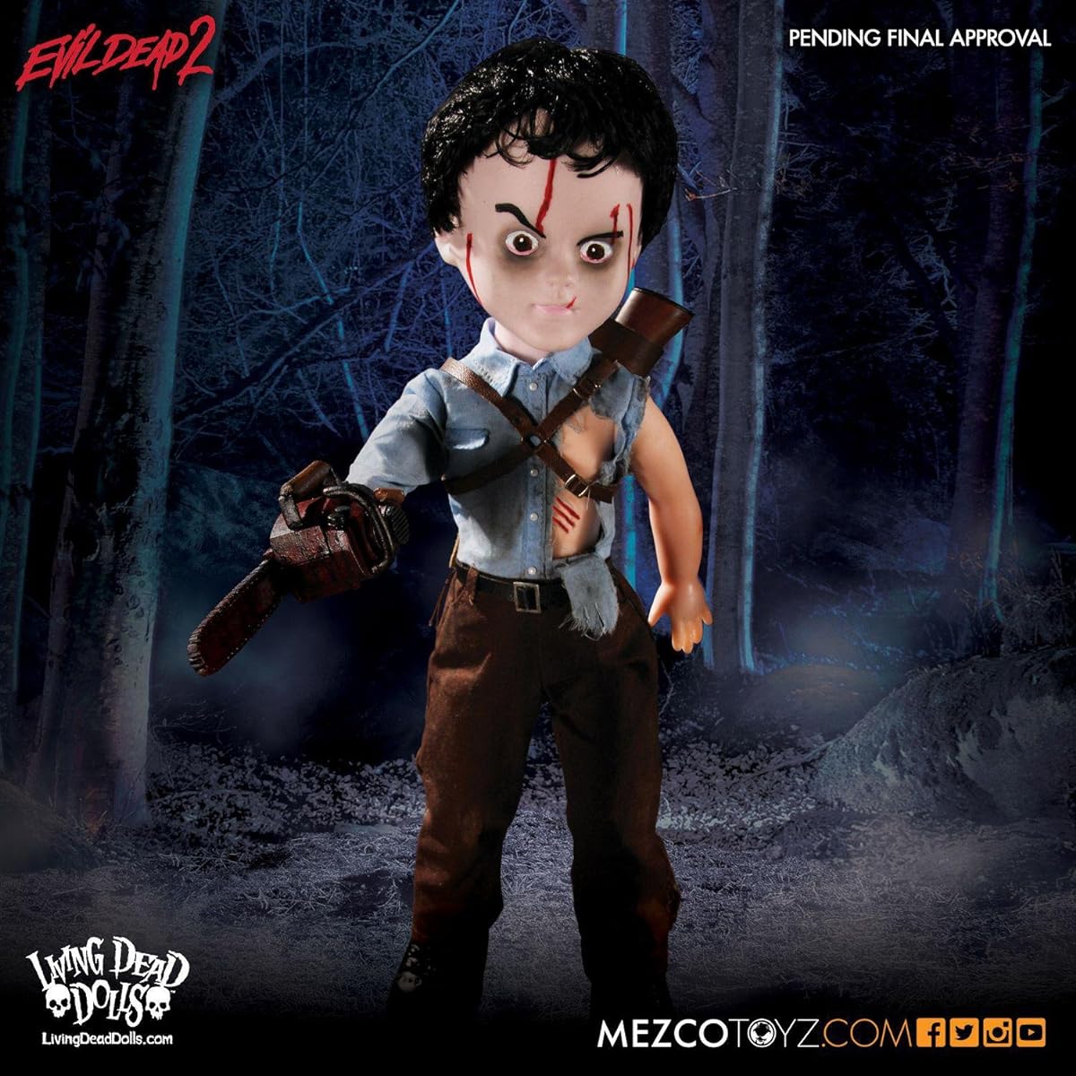 Living Dead Dolls Evil Dead II Ash Doll