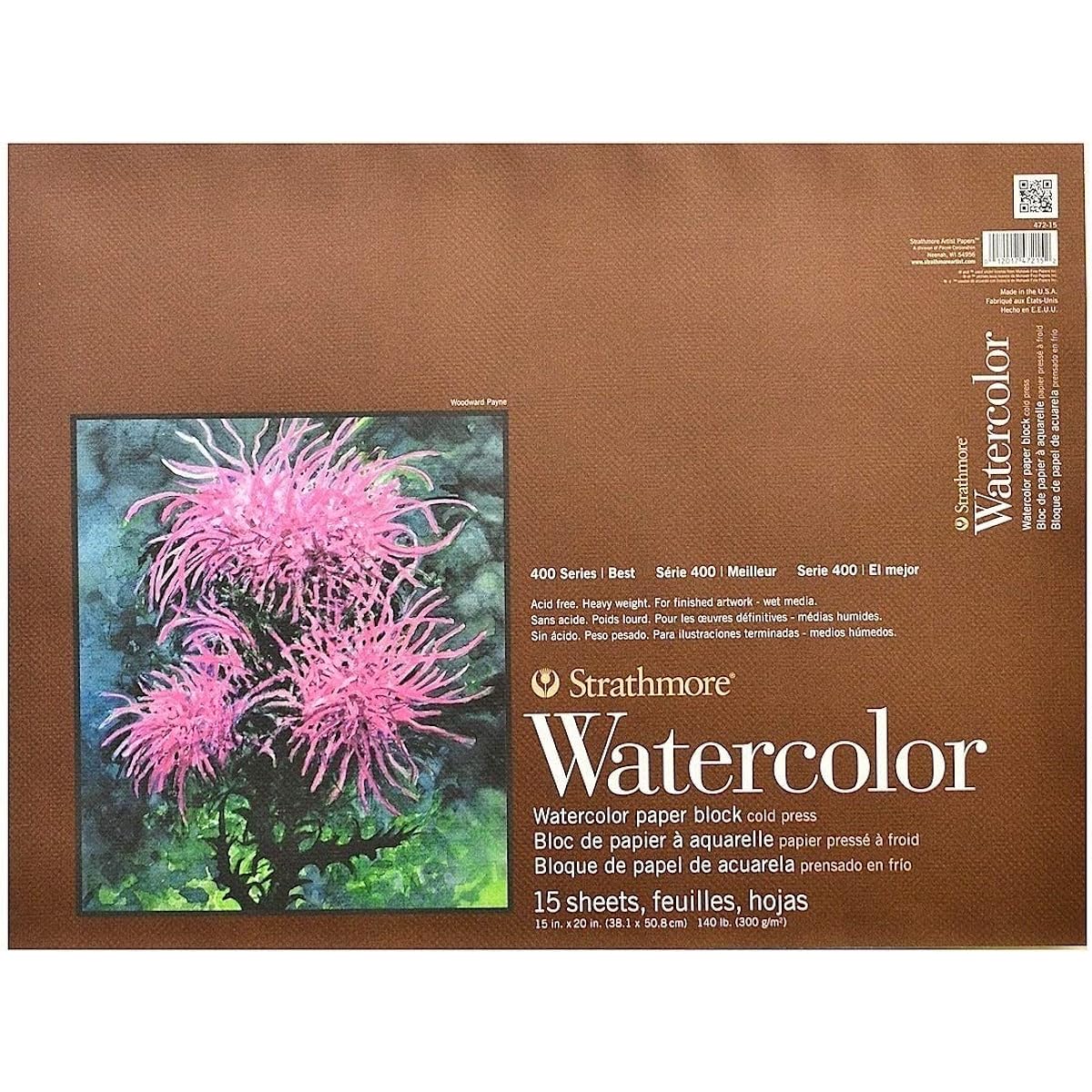 Strathmore STR-472-15 15 Block Watercolor, 15 by 20 by Strathmore
