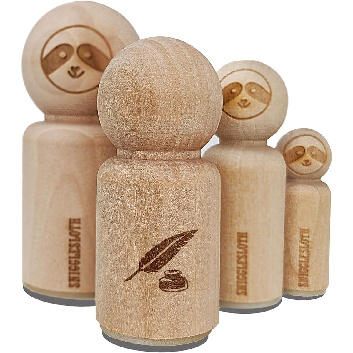 Quill and Ink Rubber Stamps Stamps for Craft Planners 1/2 inch Mini