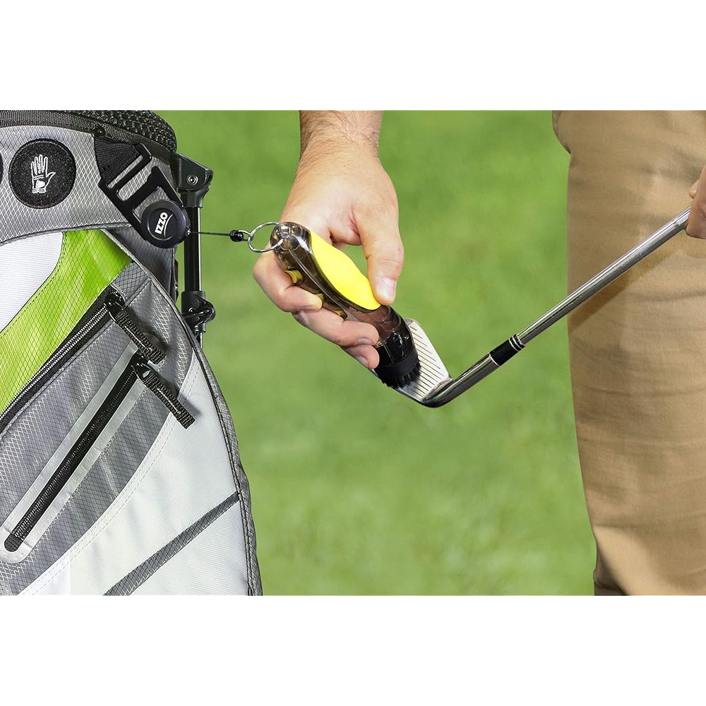 Izzo Golf Brush Cleaning Aqua Brush with Reel