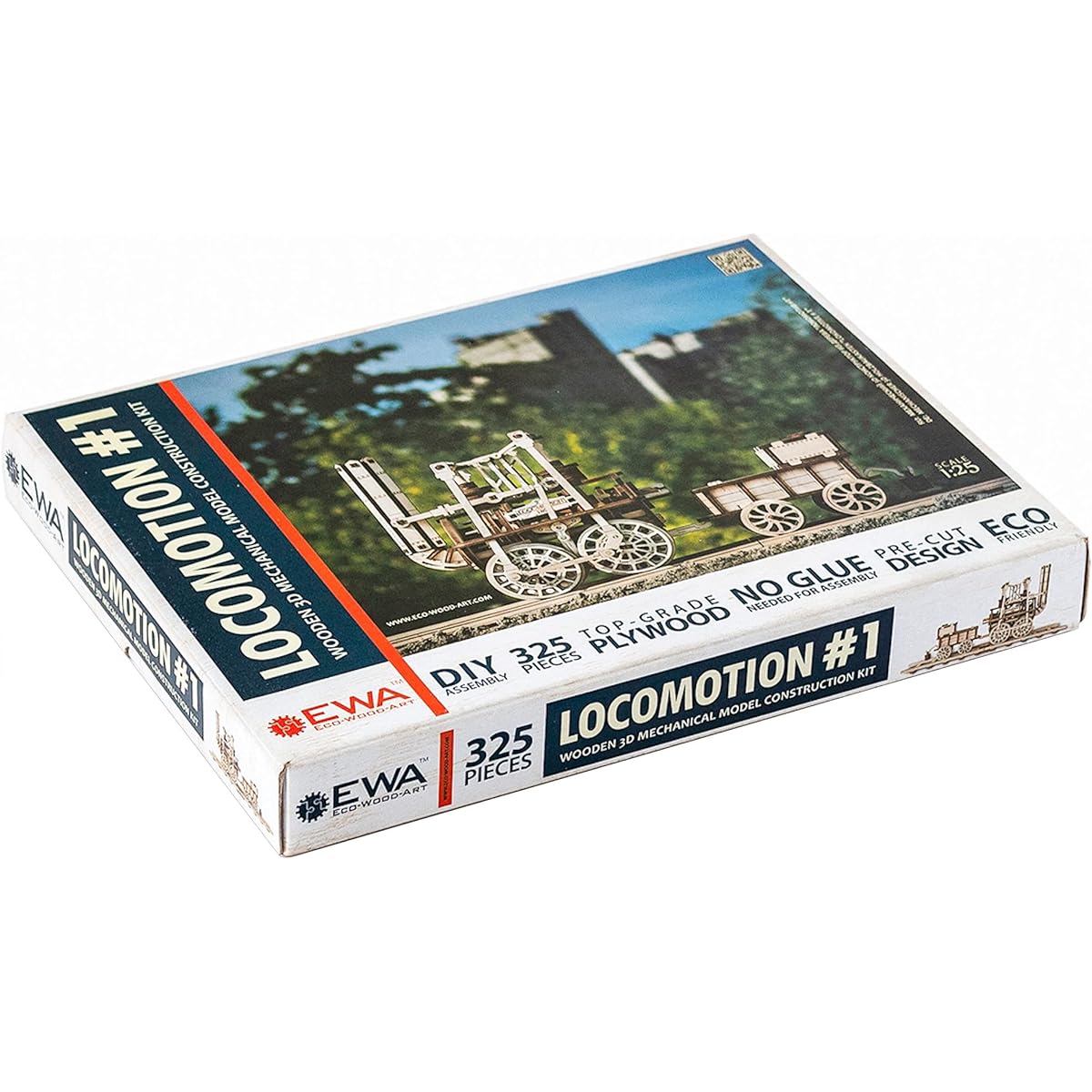 EWA Eco Wood Art Locomotion Wooden 3D Puzzle