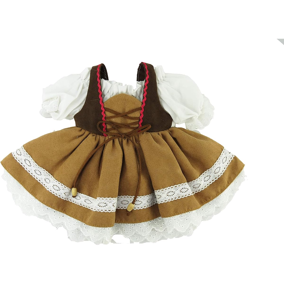American Fashion World Brown Traditional German Dress | Outfit for 18" Dolls