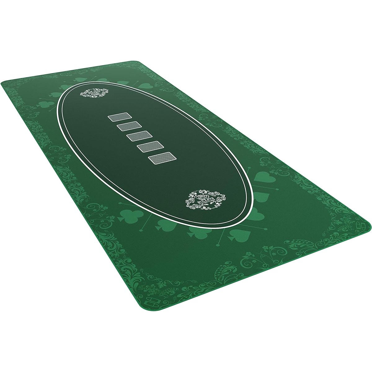 Bullet Playing Cards Poker Layout Table Mat 6' x 30'' Deluxe Playmat for Casino Night