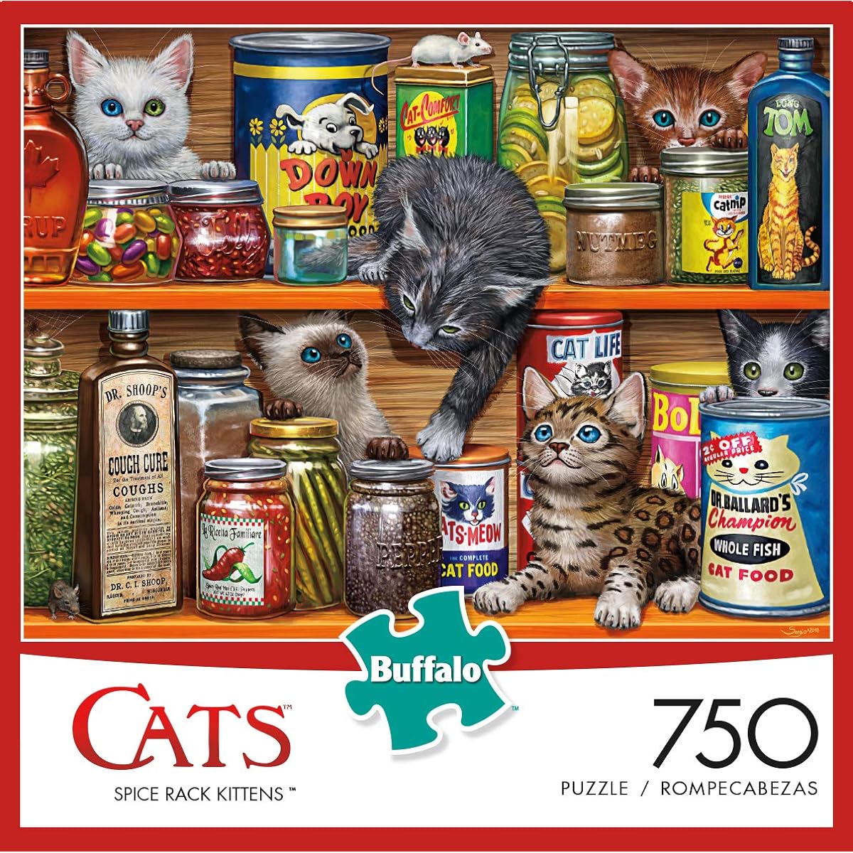 Buffalo Games - Spice Rack Kittens - 750 Piece Jigsaw Puzzle