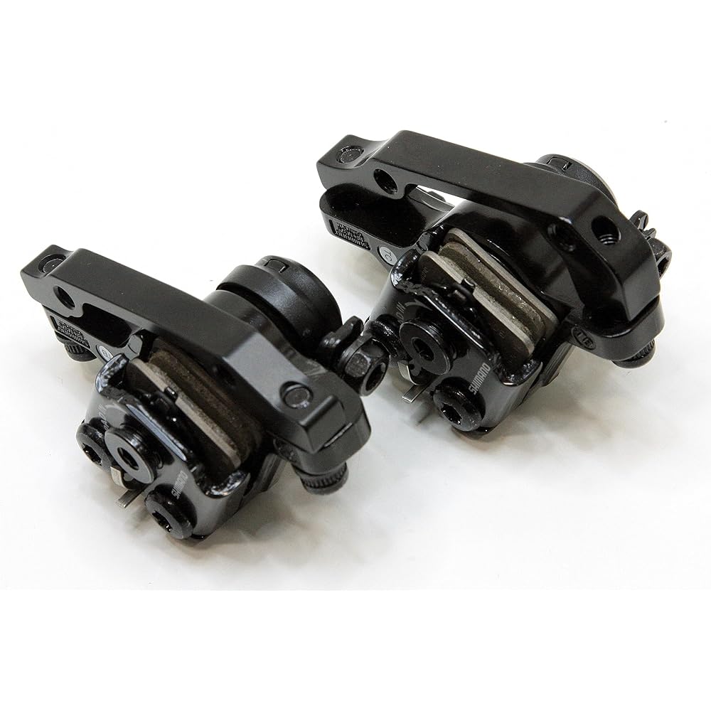 SHIMANO Lightweight High Performance Wire Type Disc Brake BR-M375 No Rotor Front and Rear Set Black