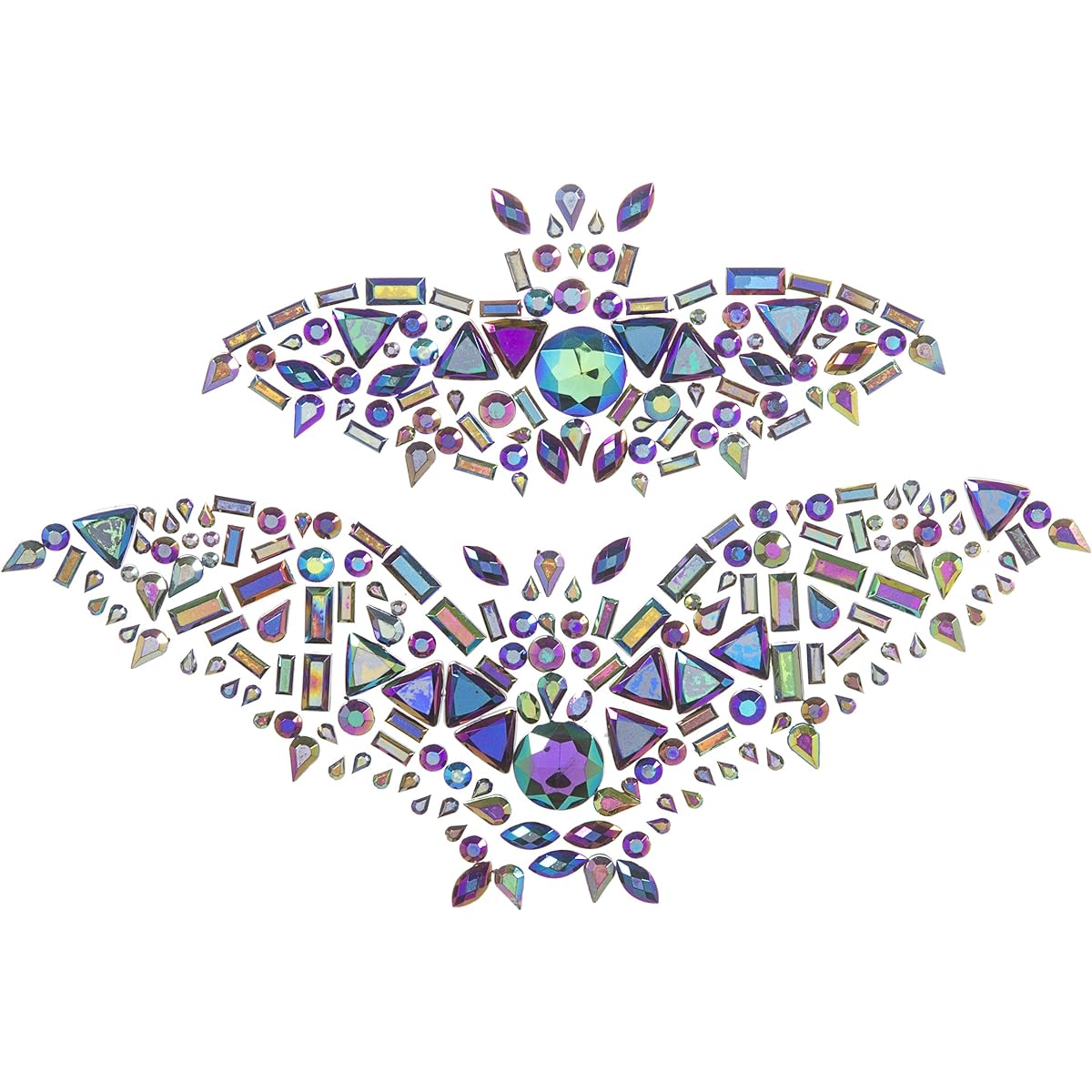 (Adhesive Gem Bats) - Darice Martha Stewart Crafts Gemstone Bat Sticker, 14cm