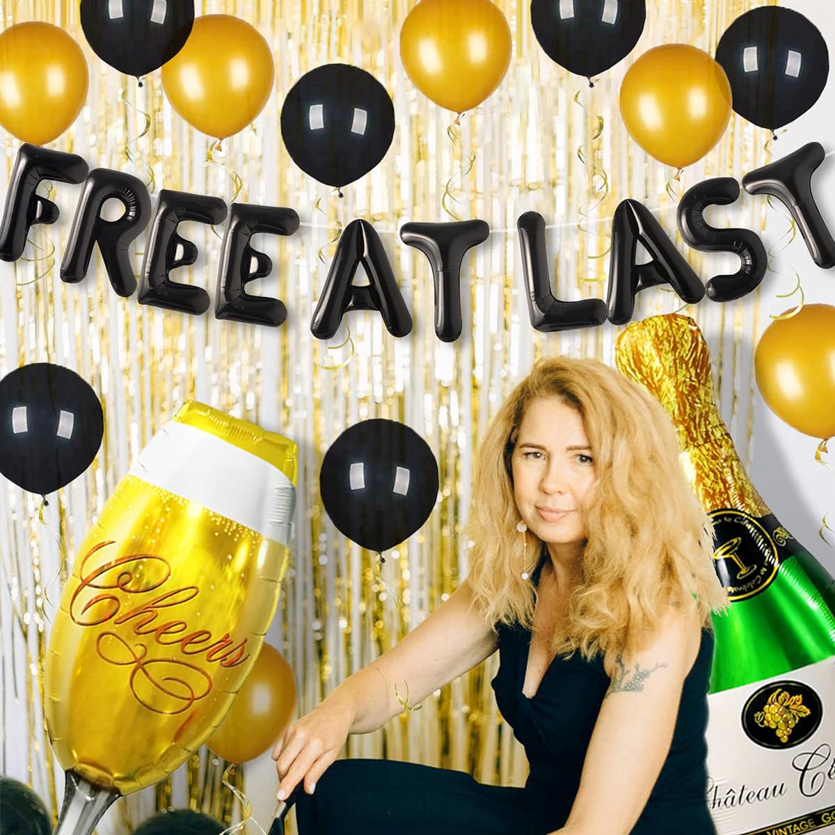 Free at Last Banner Balloon Free at Last Sign Divorce Party Decorations Farewell Party Farewell Party Outing Party Decorations
