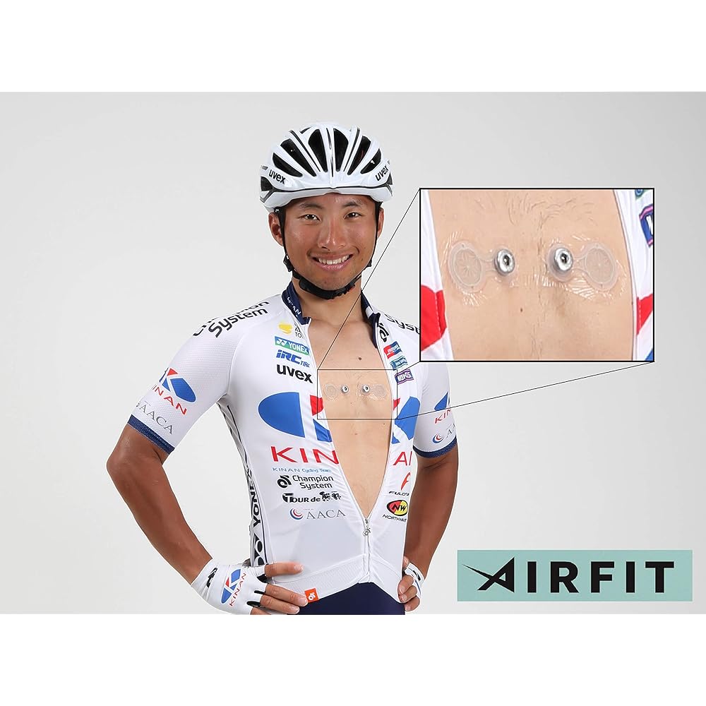 AIRFIT STD SET (with 20 tapes/response up gel)/chest strap compatible heart rate monitor sensor pad